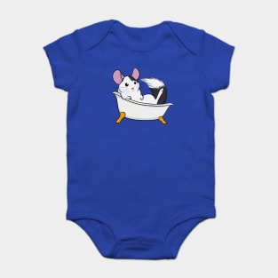 Chinchilla Bath (Mosaic) Baby Bodysuit